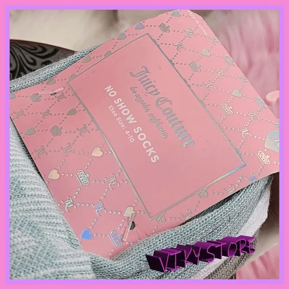 💕 NWT Juicy Couture Multicolor Socks 10 Pairs Arch Support Size 4–10 #7204 💕